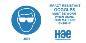 3008 Goggles must be worn