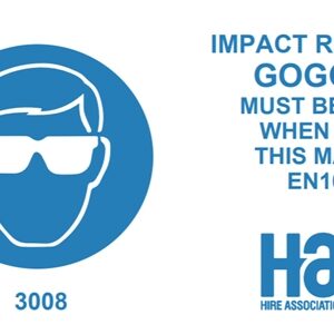 3008 Goggles must be worn
