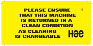3012 Cleaning is chargeable - Medium