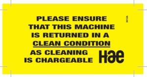 3012A Cleaning is chargeable - Small