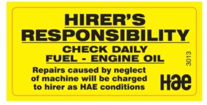 3013 Check daily fuel - engine oil