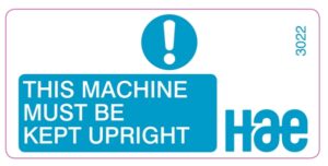3022 Keep machine upright