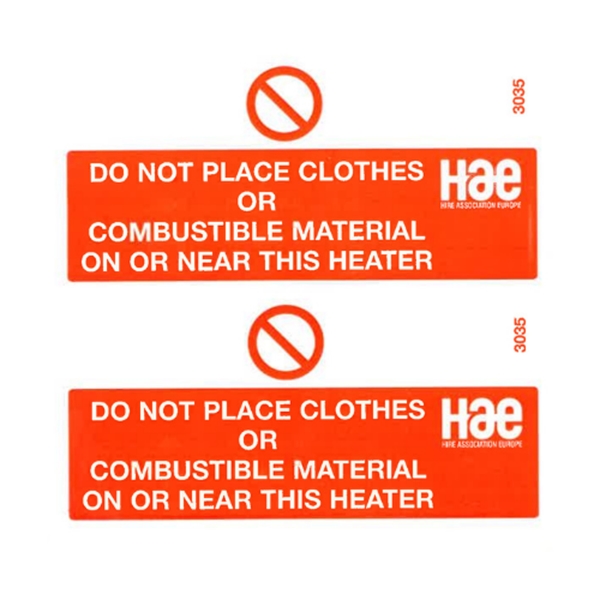 3035 Do not put clothes on heater