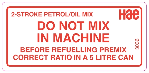 3036 2 Stroke - do not mix in machine