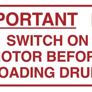 3038 Switch on motor before loading drum