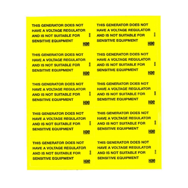 3049 Generator has no regulator