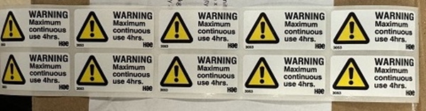 3053 Maximum Use 4 Hours