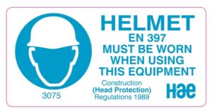 3075 Helmet must be worn
