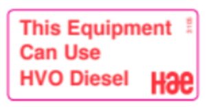 3105 This Equipment can use HVO Diesel