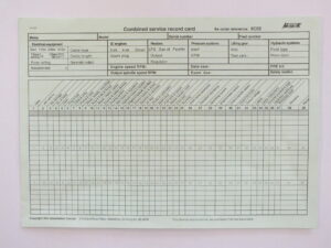RC02 Combined service record cards