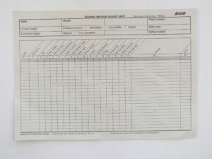 RC04 Access equipment service record cards