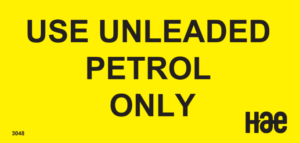 3048 Use unleaded petrol only