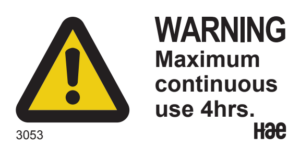 3053 Maximum Use 4 Hours