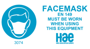 3074 Face mask must be worn