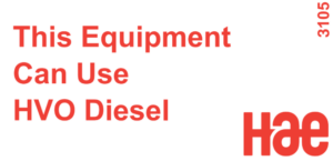3105 This Equipment can use HVO Diesel