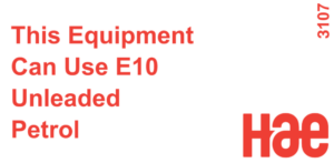 3107 This Equipment can use E10 Unleaded Petrol