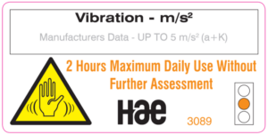 3089 Hand-arm vibration medium risk